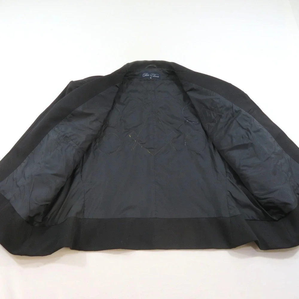 Five Eleven Freemasons Masonic Jacket Coat Sz M With Patches Black Sz 48